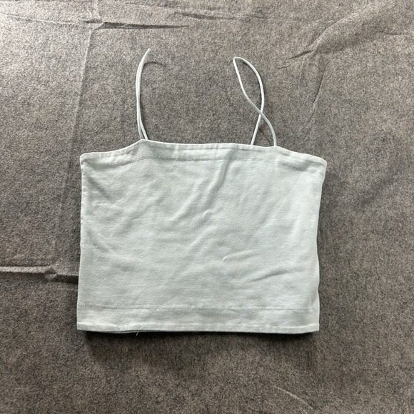 American Eagle Outfitters Tops - American Eagle Tank Top Womens Small Cropped Spaghetti Strap Pale Blue